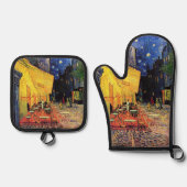 フォーラム広場のカフェテラス（ヴィンセント・ヴァン・ゴッホ） 鍋つかみ&鍋敷きセット (正面)