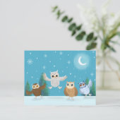 フォーリトルフイルズゴーイングアイススケートで滑る ポストカード (スタンド正面)