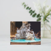 フォーリバーズファウンテンオンピアッツァナヴォーナインローマ ポストカード (スタンド正面)