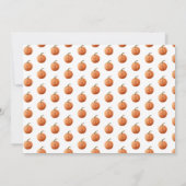 フォーリングインラブパンプキンフォト誕生 案内状 (裏面)