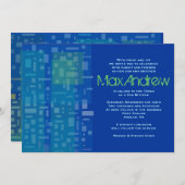 フォーリングスターズ&スクエアズバーバルミツワー招待状 招待状 (正面/裏面)