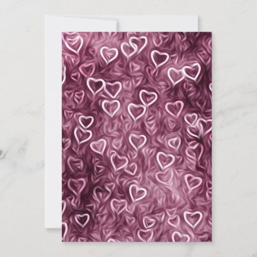 フォーリングハーツ - ピンク 招待状 (正面)