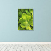 フォーリーフクローバーウォールアートフォトキャンバス キャンバスプリント (インサイチュ (ウッドフロア))