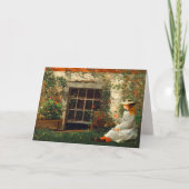 フォーリーフクローバーガールウィンスローホームマー ノートカード (正面)