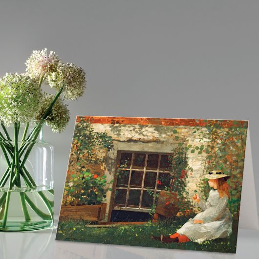 フォーリーフクローバーガールウィンスローホームマー ノートカード