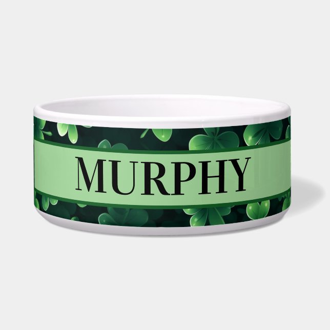 フォーリーフクローバーシャムロックスペット ボウル (正面)