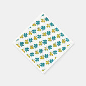 フォーリーフクローバーシャムロックセントパトリックの日 スタンダードカクテルナプキン (角)