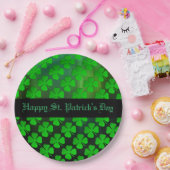 フォーリーフクローバーパターン紙プレート ペーパープレート (パーティー)