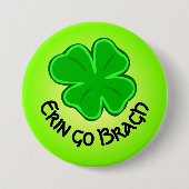 フォーリーフクローバーラッキーシャムロックエリンゴブラッハ 缶バッジ (正面)