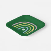 フォーリーフクローバーレインボーセントパトリックの日 ペーパープレート (傾斜あり)