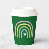 フォーリーフクローバーレインボーセントパトリックの日 紙コップ (正面)