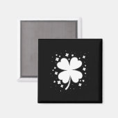 フォーリーフクローバーヴィンテージサンパトリックデイギフト マグネット (正面/裏面)