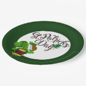 フォーリーフクローバー紙プレート ペーパープレート (アングル)