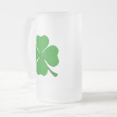 フォーリーフクローバー フロストグラスビールジョッキ (正面左)