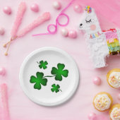 フォーリーフクローバー ペーパープレート (パーティー)
