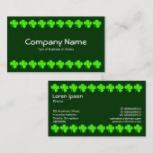 フォーリーフクローバー – 緑オンダークグリーン 名刺 (正面/裏面)