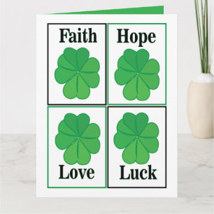 フォーリーフクローバーSt patricks dayフォーリーフクローバー カード