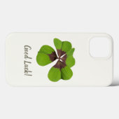 フォーリーフラッキークローバーSt patricks dayグッドラック Case-Mate iPhoneケース (裏面 (横))