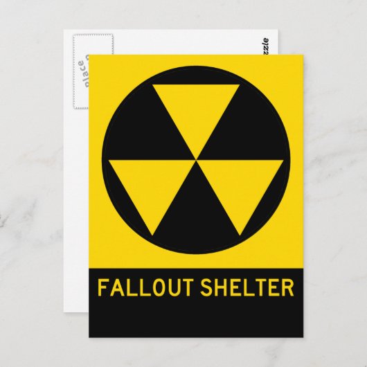 フォールアウトシェルターハイウェイサイン ポストカード (正面/裏面)