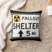 フォールアウトシェルター標識 クッション (ブランケット)