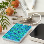 フォールアクアはかりで測ブルー キーホルダー (正面右)