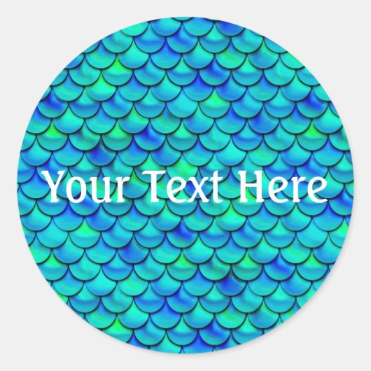 フォールアクアはかりで測ブルー ラウンドシール (正面)