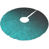 フォールアクア&ブラックグリッターグラデーション ブラッシュドポリエステルツリースカート (アングル)