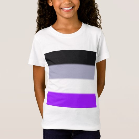 フォールアセクシュアルプライド国旗 Tシャツ (正面)