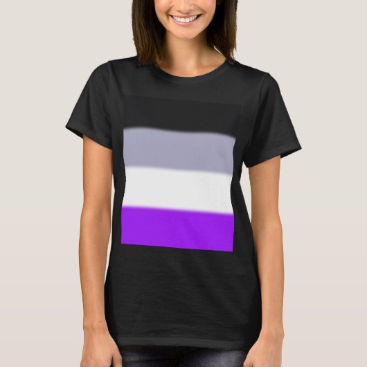 フォールアセクシュアルプライド国旗 Tシャツ (正面)