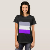 フォールアセクシュアルプライド国旗 Tシャツ (正面フル)