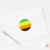 フォールアロマティックプライド国旗 ラウンドシール (封筒)