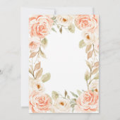 フォールインラブピーチベビーシャワー招待状 招待状 (裏面)