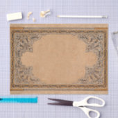 フォールオールドセピア結び糸細工紙 薄葉紙 (クラフト)