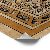 フォールオールド結び糸細工紙 ポスター (角)