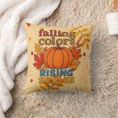 フォールカラーズライジングスマイル秋引用文 クッション (ブランケット)