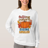 フォールカラーズライジングスマイル秋引用文 Tシャツ (正面)