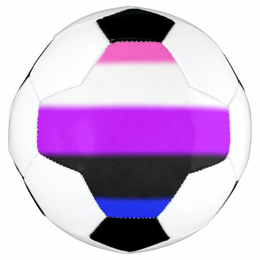 フォールゲンダー流体プライドフラグ サッカーボール (正面)