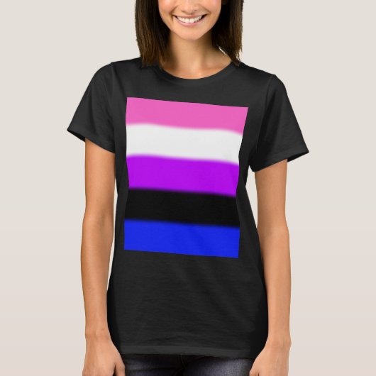 フォールゲンダー流体プライドフラグ Tシャツ (正面)
