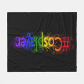 フォールコスプレー誇りを持ったヤー フリースブランケット (正面(横))