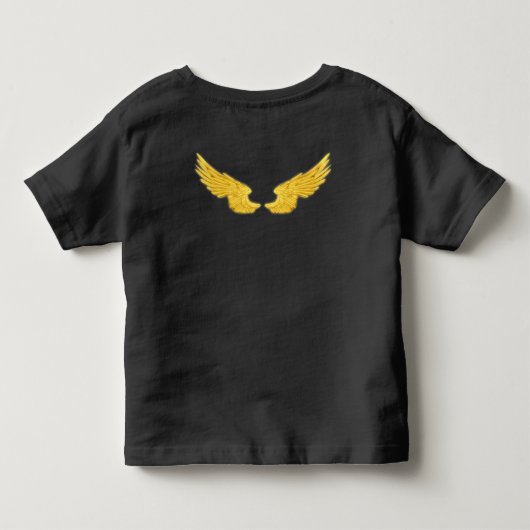 フォールゴールデンエンジェルウィングス トドラーTシャツ (裏面)
