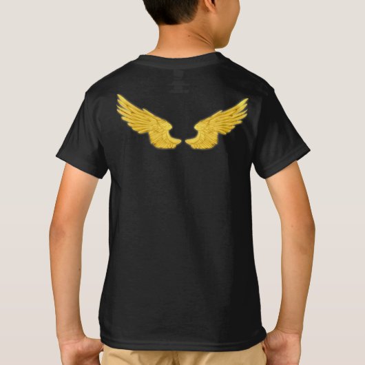 フォールゴールデンエンジェルウィングス Tシャツ (裏面)