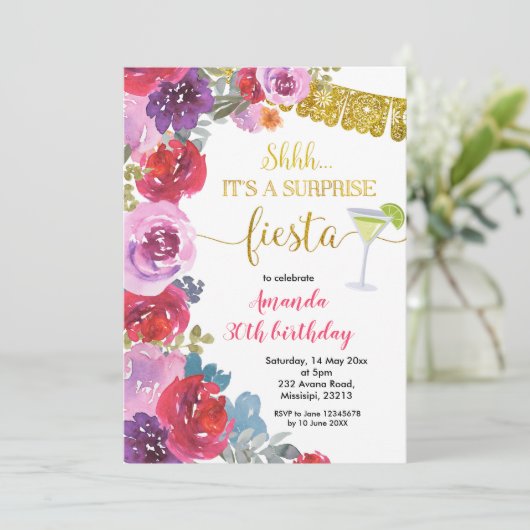 フォールサプライズフェスタ誕生日招待状 招待状 (スタンド正面)