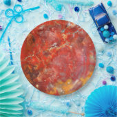 フォールサンセット(ばちゃばちゃ)跳ねるストーン ペーパープレート (パーティー)