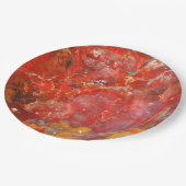 フォールサンセット(ばちゃばちゃ)跳ねるストーン ペーパープレート (アングル)