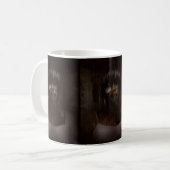 フォールスキン深い コーヒーマグカップ (正面左)