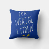 フォールスベリージュイティデン装飾用クッション,スウェーデンのモットー クッション (裏面)