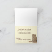 フォールディングサンキューカードヴィンテージカントリーバーンファーム サンキューカード (内部)