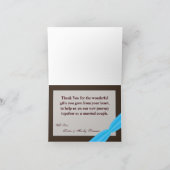 フォールデッドサンキューカードディアカップルドバック迷彩柄 サンキューカード (内部)