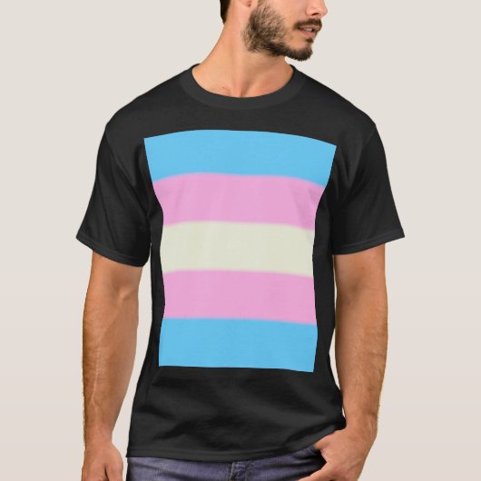 フォールトランスジェンダープライド国旗 Tシャツ (正面)