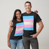 フォールトランスジェンダープライド国旗 Tシャツ (ユニセックス)
